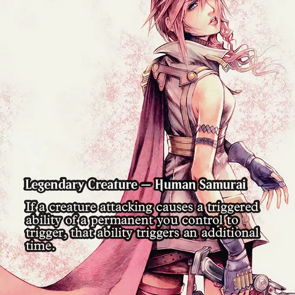 Isshin, Two Heavens as One (FCA-054) - FINAL FANTASY: Through the Ages / Lightning, Lone Commando (Borderless) Foil