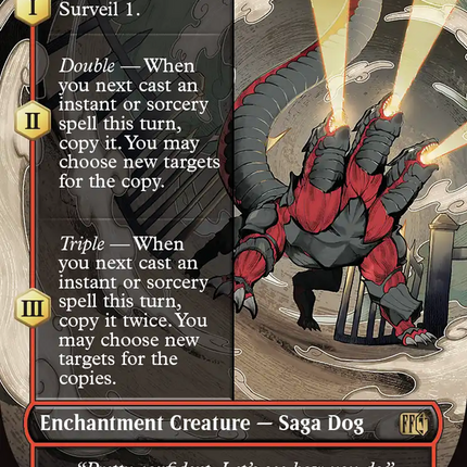 Summon: G.F. Cerberus (FIN-368) - FINAL FANTASY: (enchantment) (Borderless) Foil