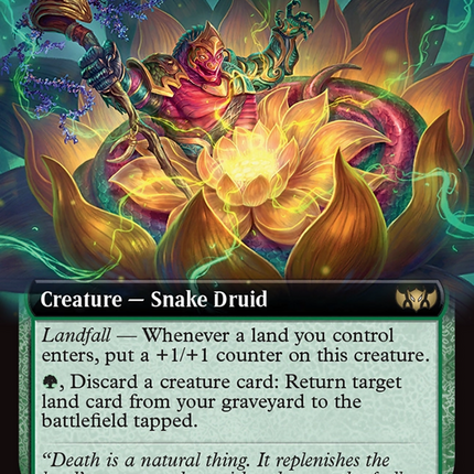 Floral Evoker (TDC-086) - Commander: Tarkir: Dragonstorm: (Extended Art)