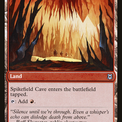 Spikefield Hazard // Spikefield Cave (ZNR-166) - Zendikar Rising Foil