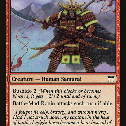 Battle-Mad Ronin (CHK-156) - Champions of Kamigawa