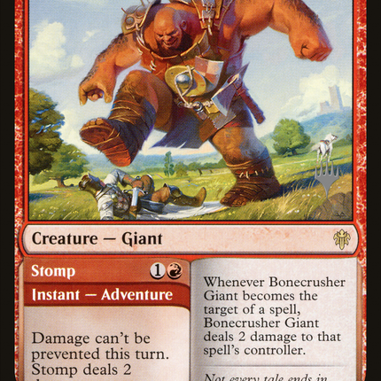 Bonecrusher Giant // Stomp (PPELD-115) - Throne of Eldraine Promos Foil