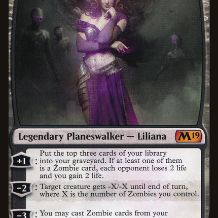 Liliana, Untouched by Death (M19-106) - Core Set 2019 Foil