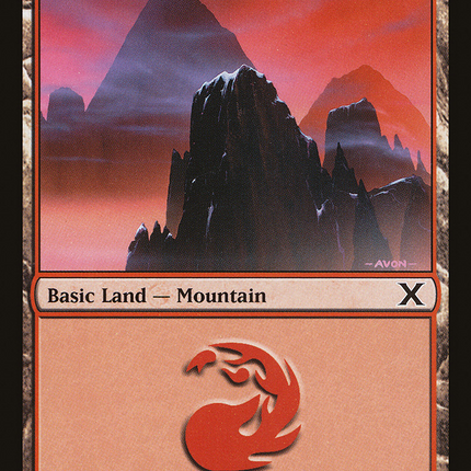 Mountain (10E-376) - Tenth Edition Foil