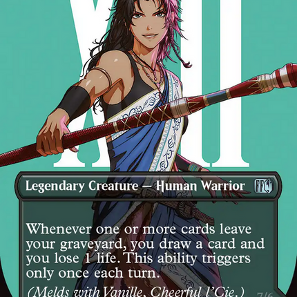 Fang, Fearless l'Cie (FIN-526) - FINAL FANTASY (Borderless) Foil