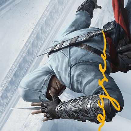 Altair Ibn-La'Ahad Art Card (Gold-Stamped Signature) (ASACR-015) - Assassin's Creed Art Series (Borderless)