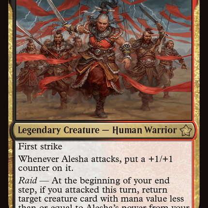 Alesha, Who Laughs at Fate (FDN-115) - Foundations Foil