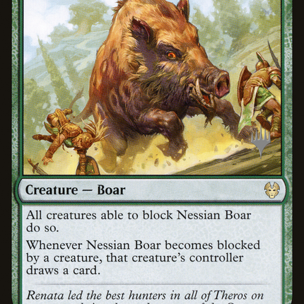 Nessian Boar (PPTHB-181) - Theros Beyond Death Promos