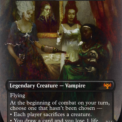 Henrika Domnathi // Henrika, Infernal Seer (VOW-335) - Innistrad: Crimson Vow: (Double Faced Transform) (Borderless) Foil
