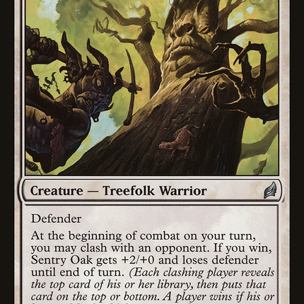 Sentry Oak (LRW-038) - Lorwyn Foil