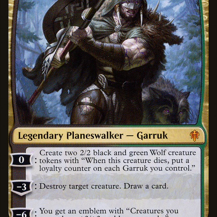 Garruk, Cursed Huntsman (ELD-191) - Throne of Eldraine Foil