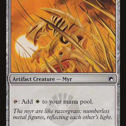 Gold Myr (SOM-157) - Scars of Mirrodin Foil
