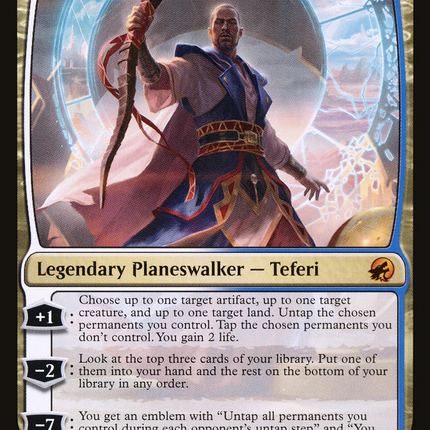 Teferi, Who Slows the Sunset (MID-245) - Innistrad: Midnight Hunt Foil