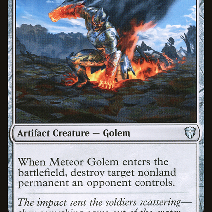 Meteor Golem (CMR-325) - Commander Legends Foil
