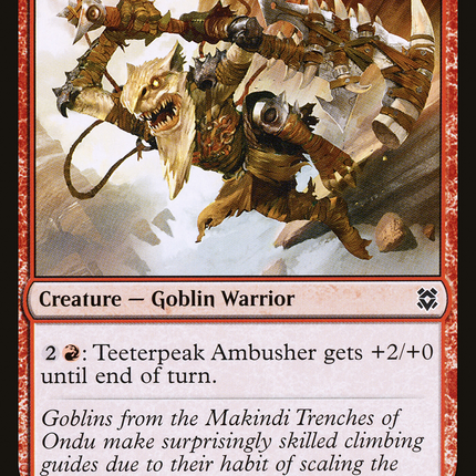 Teeterpeak Ambusher (ZNR-169) - Zendikar Rising Foil