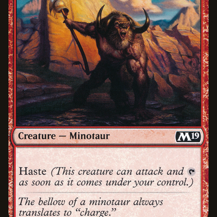 Hostile Minotaur (M19-147) - Core Set 2019