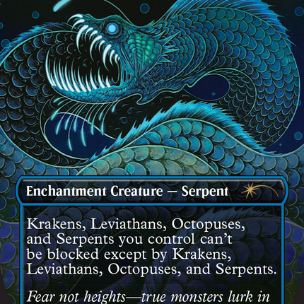 Serpent of Yawning Depths (SLD-1489) - Secret Lair Drop (Borderless)