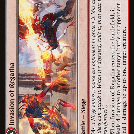 Invasion of Regatha // Disciples of the Inferno (MOM-148) - March of the Machine Foil