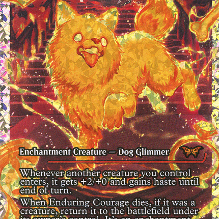 Enduring Courage (DSK-402) - Duskmourn: House of Horror: (Showcase) Foil