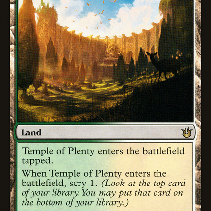 Temple of Plenty (BNG-165) - Born of the Gods Foil