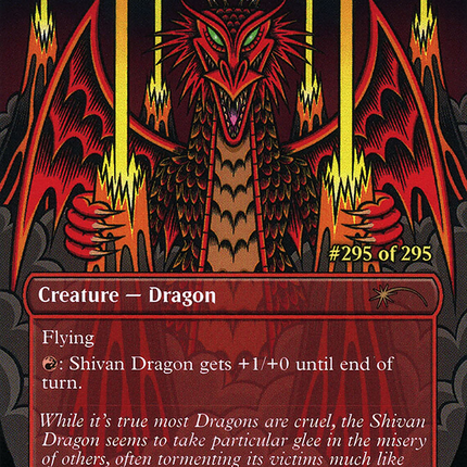 Shivan Dragon (SLD-716) - Secret Lair Drop (Borderless)