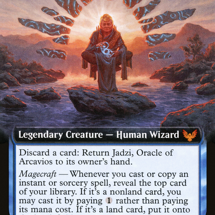 Jadzi, Oracle of Arcavios // Journey to the Oracle (STX-325) - Strixhaven: School of Mages: (Extended Art) Foil