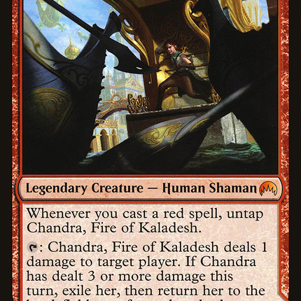 Chandra, Fire of Kaladesh // Chandra, Roaring Flame (ORI-135) - Magic Origins: (originpwdfc) Foil