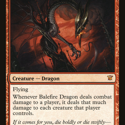 Balefire Dragon (ISD-129) - Innistrad Foil
