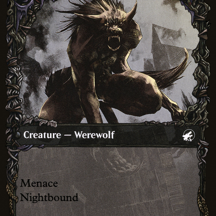 Shady Traveler // Stalking Predator (MID-291) - Innistrad: Midnight Hunt: (Showcase, Double Faced Transform)