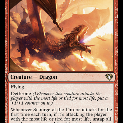 Scourge of the Throne (CMM-253) - Commander Masters Foil