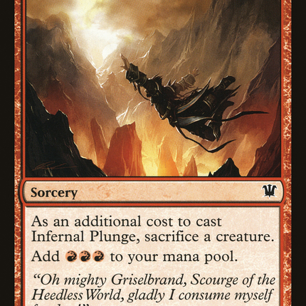 Infernal Plunge (ISD-148) - Innistrad Foil