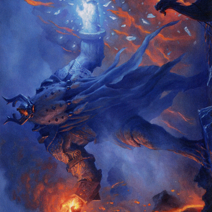 Aegar, the Freezing Flame Art Card (ASKHM-055) - Art Series: Kaldheim (Borderless)