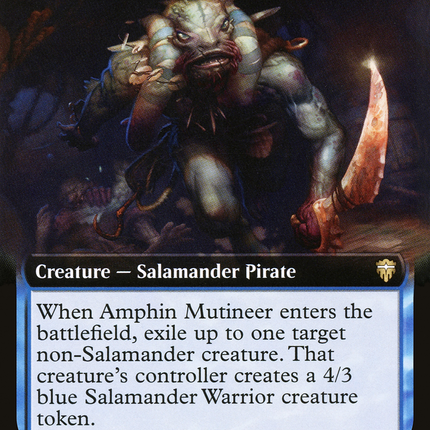 Amphin Mutineer (CMR-629) - Commander Legends: (Extended Art) Foil