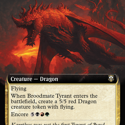 Broodmate Tyrant (M3C-071) - Modern Horizons 3 Commander: (Extended Art) Foil