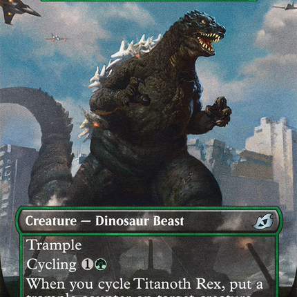 Titanoth Rex (IKO-377) - Ikoria: Lair of Behemoths / Godzilla, Primeval Champion (Borderless)