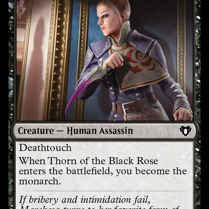 Thorn of the Black Rose (CMM-190) - Commander Masters Foil