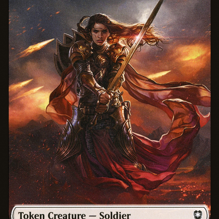 Soldier (CLB-005) - Battle for Baldur's Gate Tokens Foil