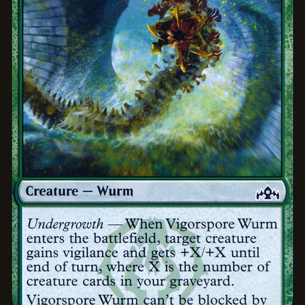 Vigorspore Wurm (GRN-147) - Guilds of Ravnica Foil