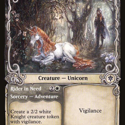 Lonesome Unicorn // Rider in Need (ELD-276) - Throne of Eldraine: (Showcase) Foil