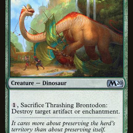 Thrashing Brontodon (M20-197) - Core Set 2020