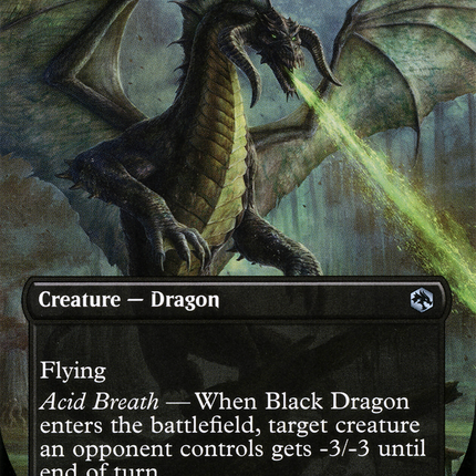 Black Dragon (AFR-291) - Adventures in the Forgotten Realms (Borderless) Foil