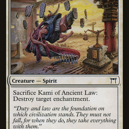 Kami of Ancient Law (CHK-021) - Champions of Kamigawa Foil