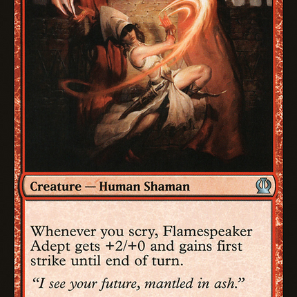 Flamespeaker Adept (THS-123) - Theros Foil