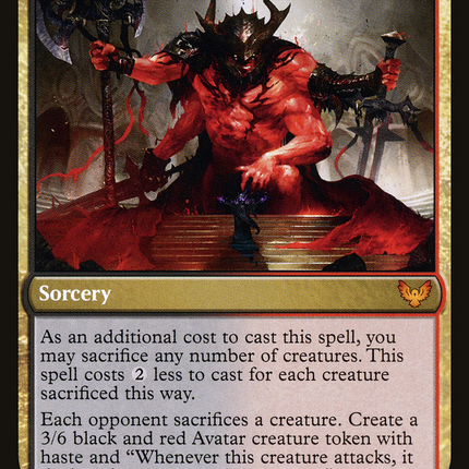 Extus, Oriq Overlord // Awaken the Blood Avatar (STX-149) - Strixhaven: School of Mages Foil