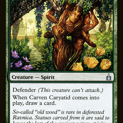 Carven Caryatid (RAV-155) - Ravnica: City of Guilds Foil