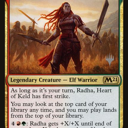 Radha, Heart of Keld (PPM21-224P) - Core Set 2021 Promos