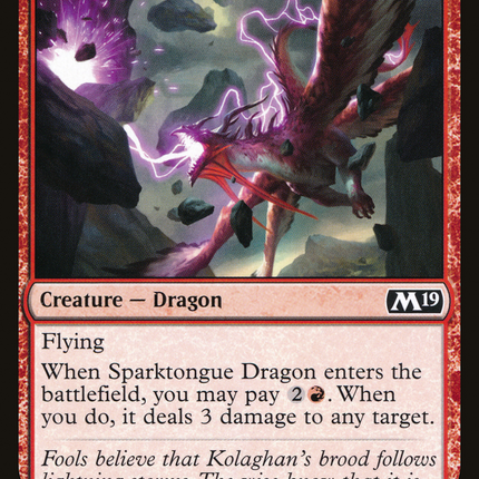 Sparktongue Dragon (M19-159) - Core Set 2019 Foil