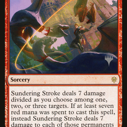 Sundering Stroke (PPELD-144) - Throne of Eldraine Promos Foil