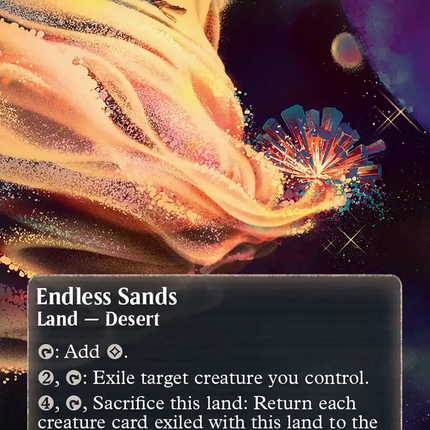 Endless Sands (0060) (Borderless) (Galaxy Foil) (EOS-060) - Edge of Eternities: Stellar Sights