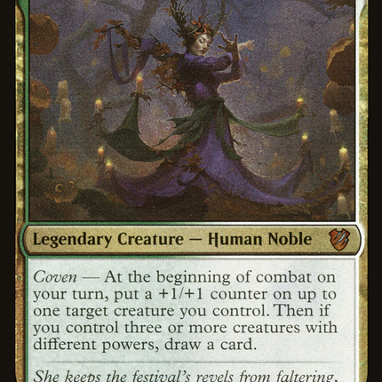 Leinore, Autumn Sovereign (MIC-001) - Midnight Hunt Commander Foil